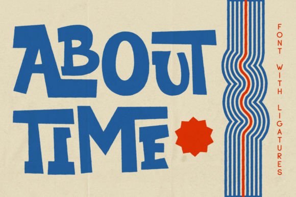 About Time Font: A Bold Display Typeface for Business Creativity