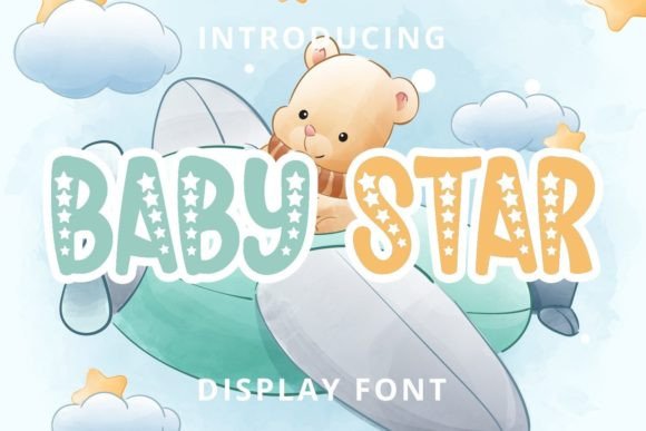 Baby Star Font: A Playful Display Typeface for Crafters