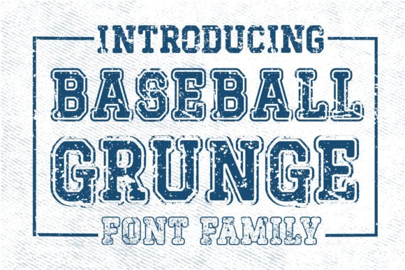 Baseball Grunge Font for Bold Branding and Creative Designs