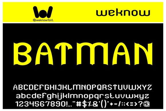 Batman Font for Bold Craft and Brand Designs