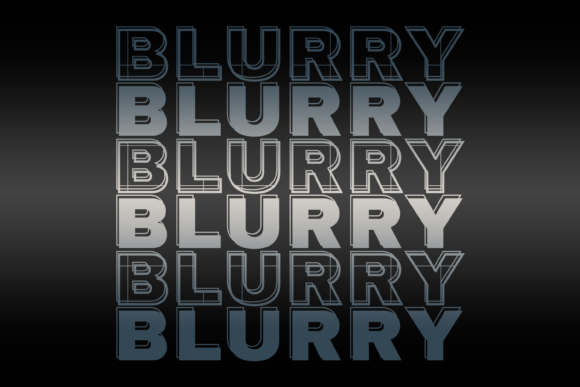 Blurry Font: A Display Typeface for Memorable Branding