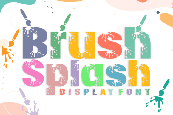 Brush Splash Font for Playful Web Design Projects