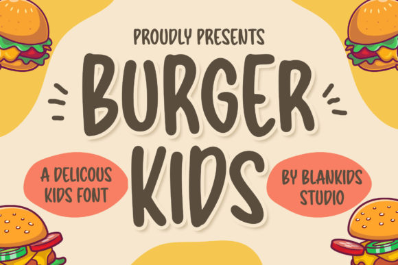 Burger Kids Font for Creative Brands