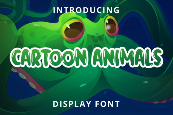 Cartoon Animals Font for Memorable Branding and Display Designs