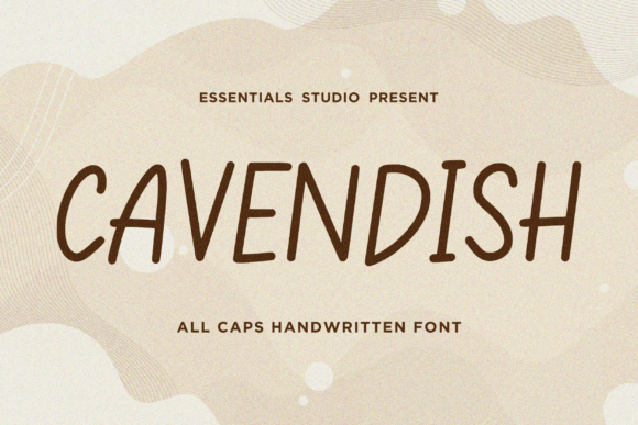 Cavendish Font: A Handwritten Display Typeface for Editorial Elegance