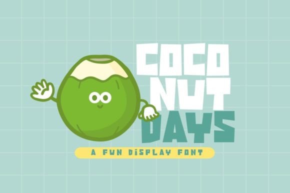 Coconut Days Font: A Playful Display Typeface for Crafters