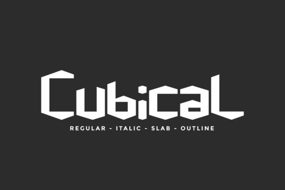 Cubical Font: A Modern Display Typeface for Web Design