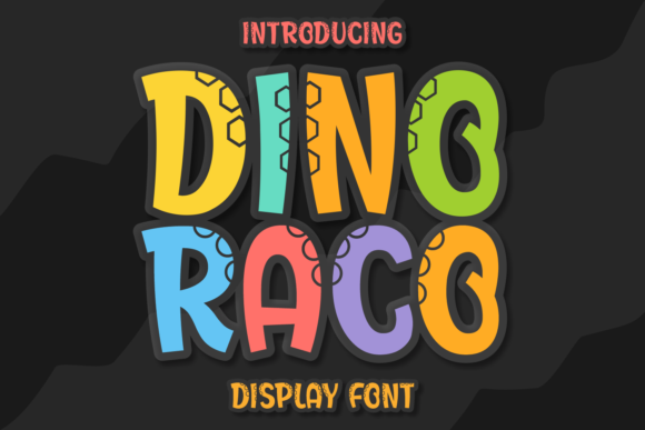 Dino Raco Font: A Playful Display Typeface for Editorial Design