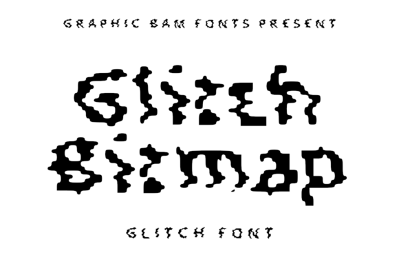 Glitch Bitmap: A Distorted Display Font for Creative Projects