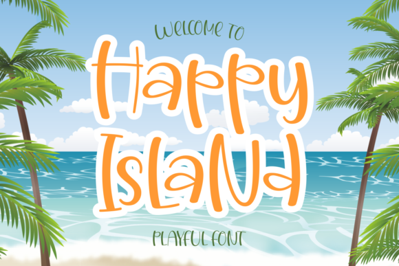 Happy Island Font: A Playful Display Typeface for Creative Branding