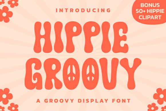 Hippie Groovy Font for Creative Branding Projects