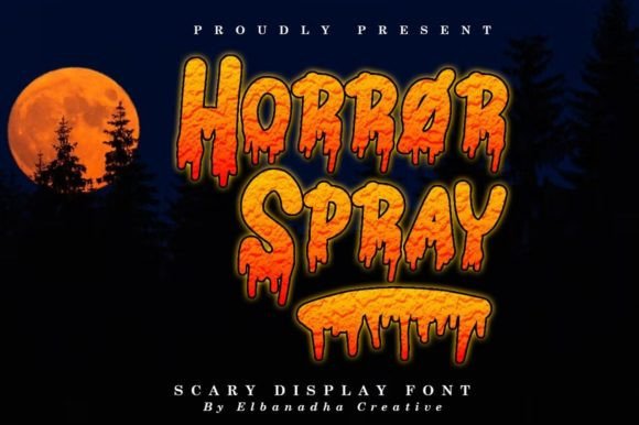 Horror Spray Font Review for Creepy Branding Projects