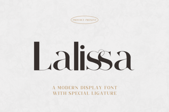 Lalissa Font: A Display Typeface for Editorial Elegance