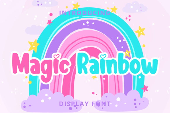 Magic Rainbow Font Brings Joy to Creative Projects