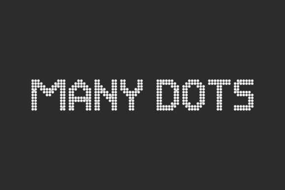 Many Dots Font: A Polished Display Typeface for Creative Branding