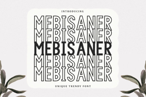Mebisaner: A Stacked Font for Dynamic Editorial Design