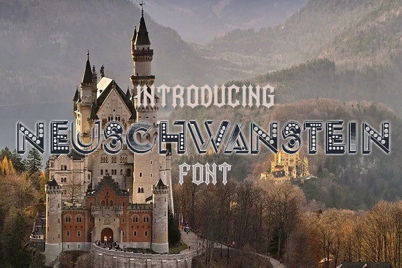 Neuschwanstein Font: A 3D Display Typeface for Editorial Elegance
