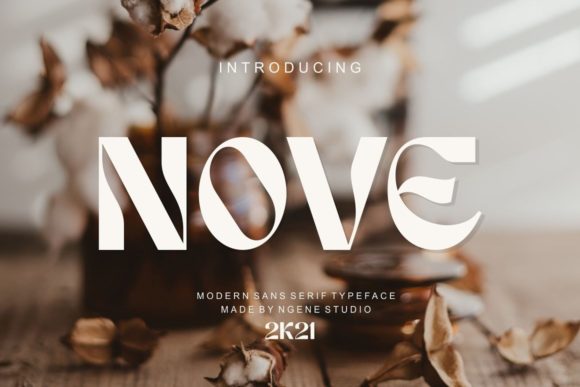 Nove Display Font for Marketers and Content Creators