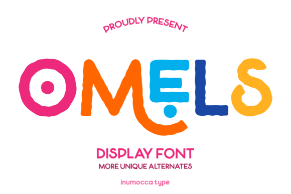 Omels Display Font: A Playful Typeface for Creative Branding