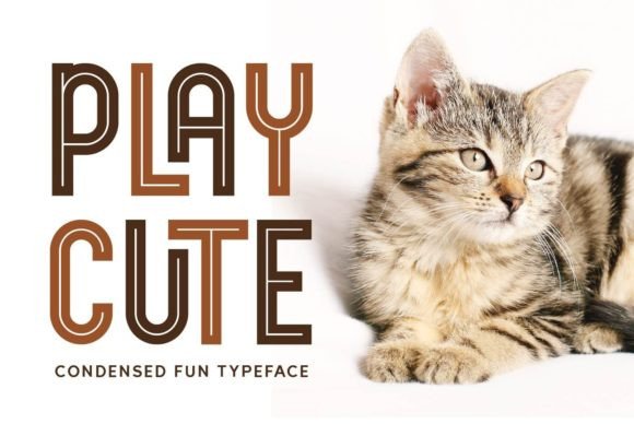 Playcute Display Font for Creative Projects