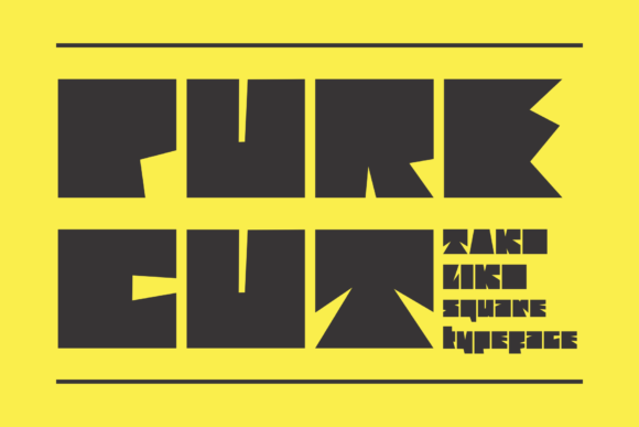 Purecut Display Font for Bold, Standout Campaign Headlines