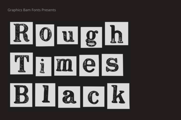 Rough Times Black Font for Bold Branding and Display Typography
