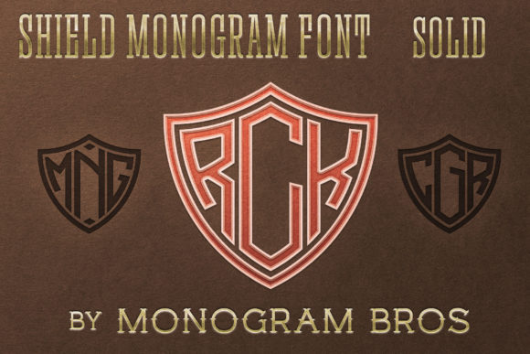 Shield Monogram Font for Bold and Clear Campaigns