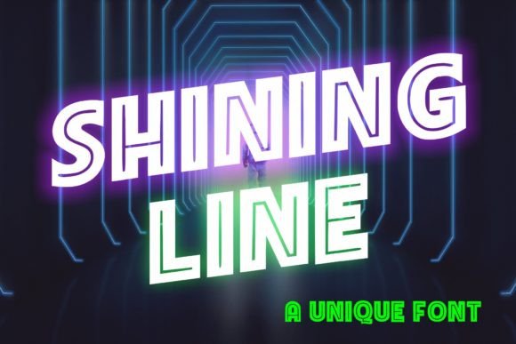 Shining Line Font: A Modern Display Typeface for Creative Projects
