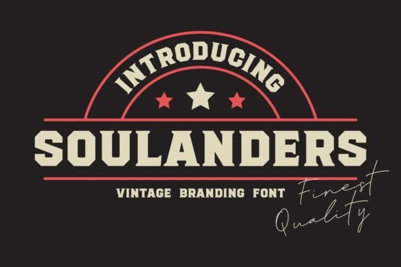 Soulanders Font: A Vintage Serif Display for Digital Branding