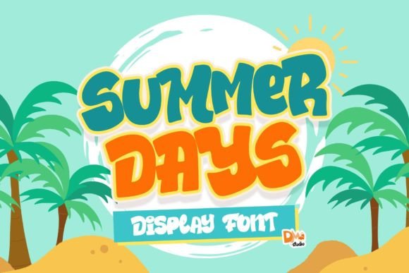 Summer Days Font: A Playful Display Typeface for Digital Design
