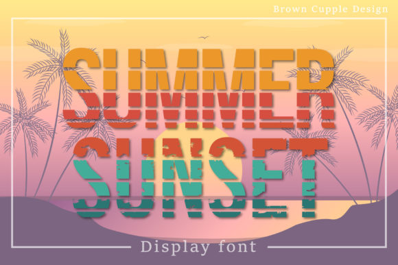 Summer Sunset Font for Modern Web Design Projects