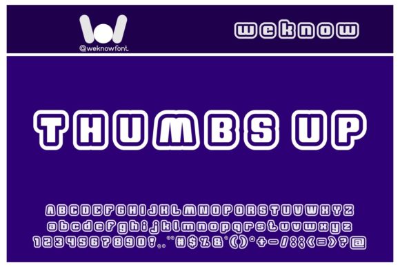 Thumbs Up Font for Professional Branding and Marketing