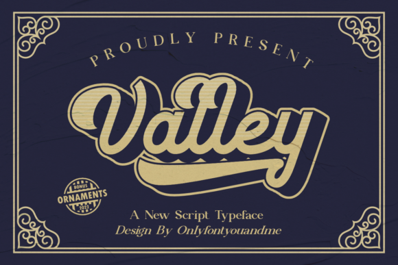 Valley Font: A Vintage-Style Typeface for Craft Creators