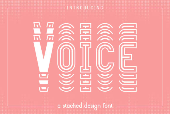 Voice Display Font: A Creative Typeface for Bold Branding Projects