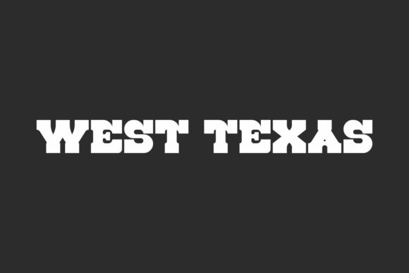 West Texas Font for Bold Digital Branding and Display Typography