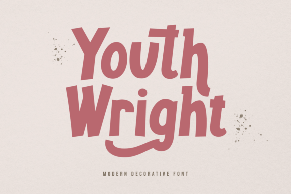 Youth Wright Display Font for Creative Branding Projects