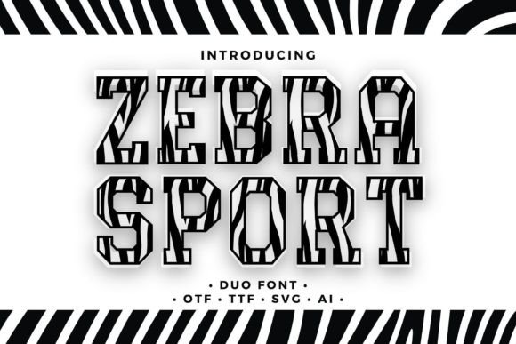 Zebra Sport Font for Eye-Catching Campaign Design